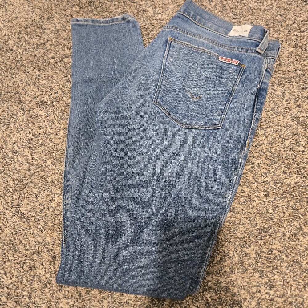 Hudson Krista Low Rise Ankle Skinny Jeans Tampa Distressed Wash 26